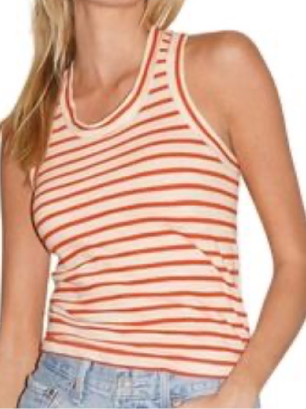 is the LNA Walker Stripe Tank in Chili Stripe 1X NWOT